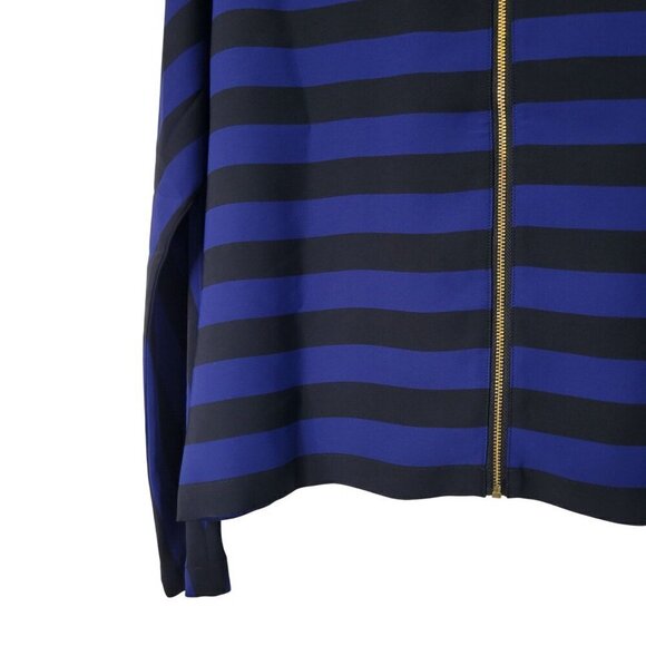 NWT Chico's Black Label Miter Stripe Top Blouse Black & Royal Blue Size S (0) - Picture 13 of 13